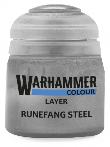 Warhammer Colour Layer Paint (Runefang Steel) - Deckfarbe, Stahl
