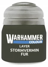 Warhammer Colour Layer Paint (Stormvermin Fur) - Deckfarbe, Grau