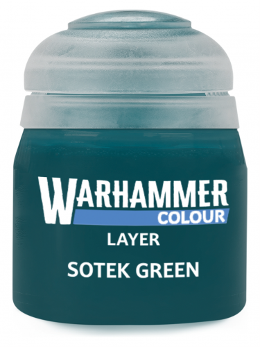 Warhammer Colour Layer Paint (Sotek Green) - Deckfarbe, Grün