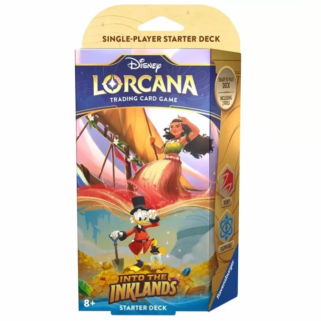Kartenspiel Lorcana: Into the Inklands - Rubin / Saphir Starter Deck (ENGLISCHE VERSION) - Disney