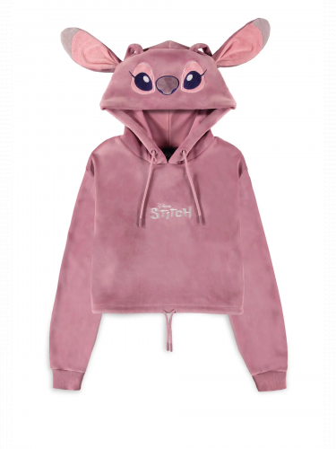 Damen-Hoodie Lilo & Stitch - Angel Cropped