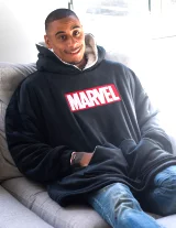 Kapuzenpullover Marvel - Oversized (Kariert)