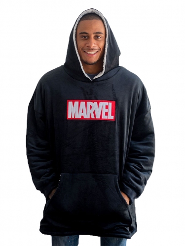 Kapuzenpullover Marvel - Oversized (Kariert)