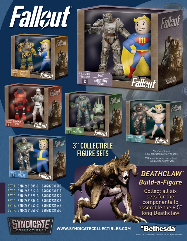 Figur Fallout - T-51 & Vault Boy (Classic) Set F (Syndicate Collectibles) - Figuren zum Spielen
