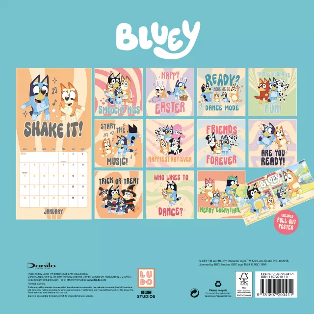 Kalender Bluey 2027