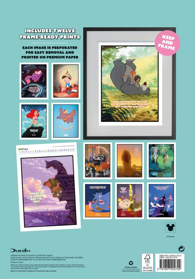 Kalender Disney Classics Deluxe - Quotes 2027 (A3) - Disney-Klassiker