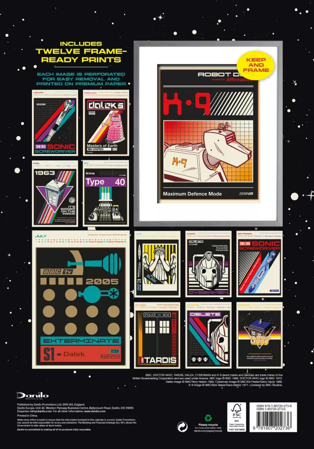 Kalender Doctor Who Classic Deluxe 2027 (A3)