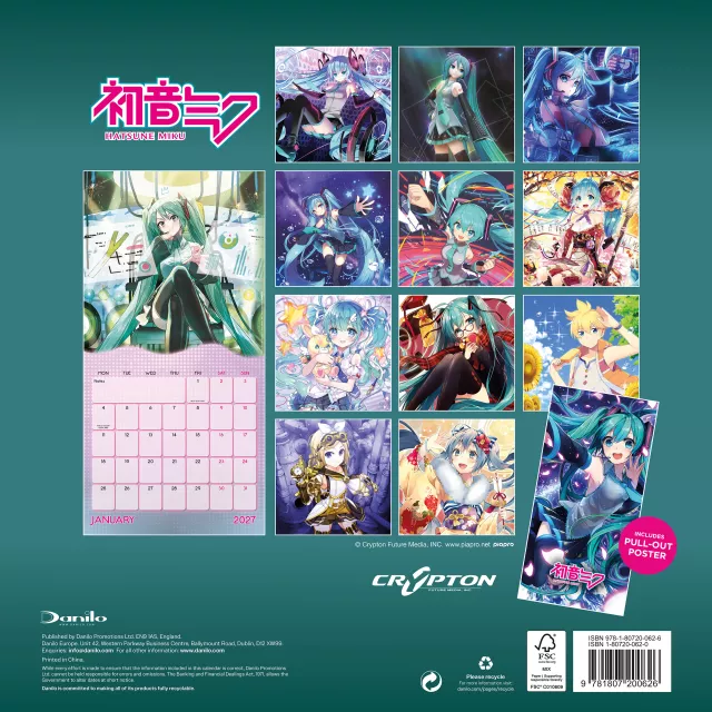 Kalender Hatsune Miku 2027 - Anime