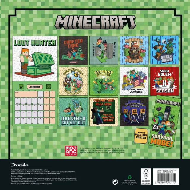 Kalender Minecraft 2027
