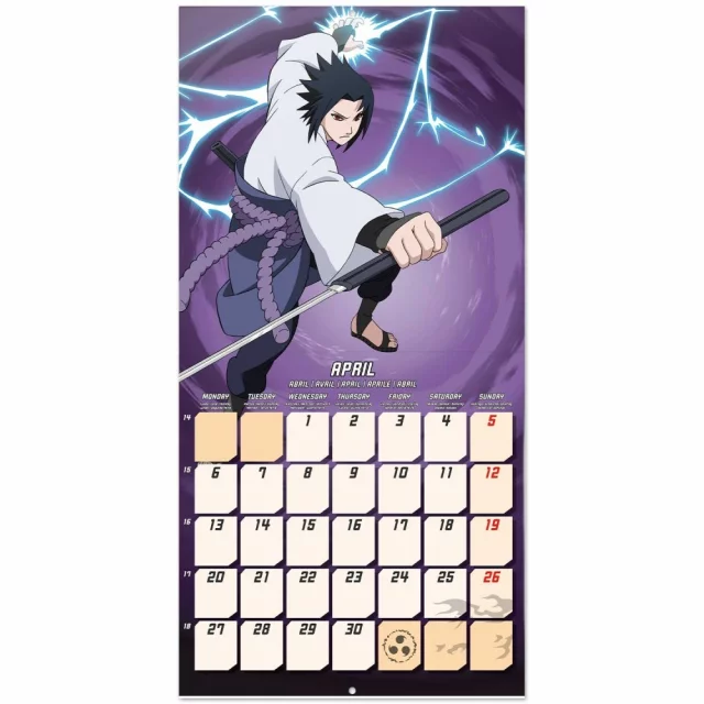 Kalender Naruto Shippuden 2026 - Japanische