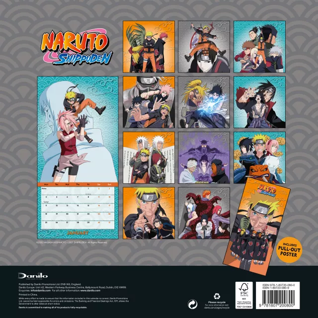 Kalender Naruto Shippuden 2027 - Anime