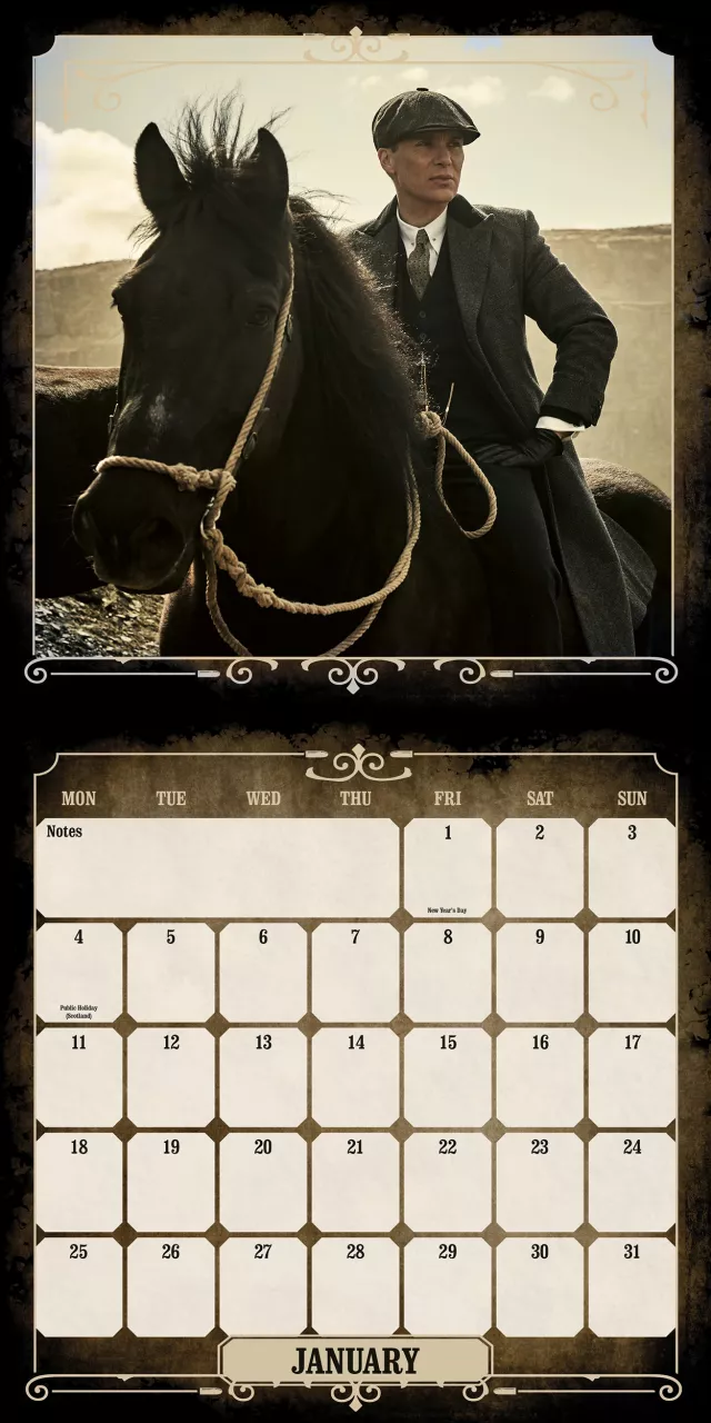 Kalender Peaky Blinders 2027
