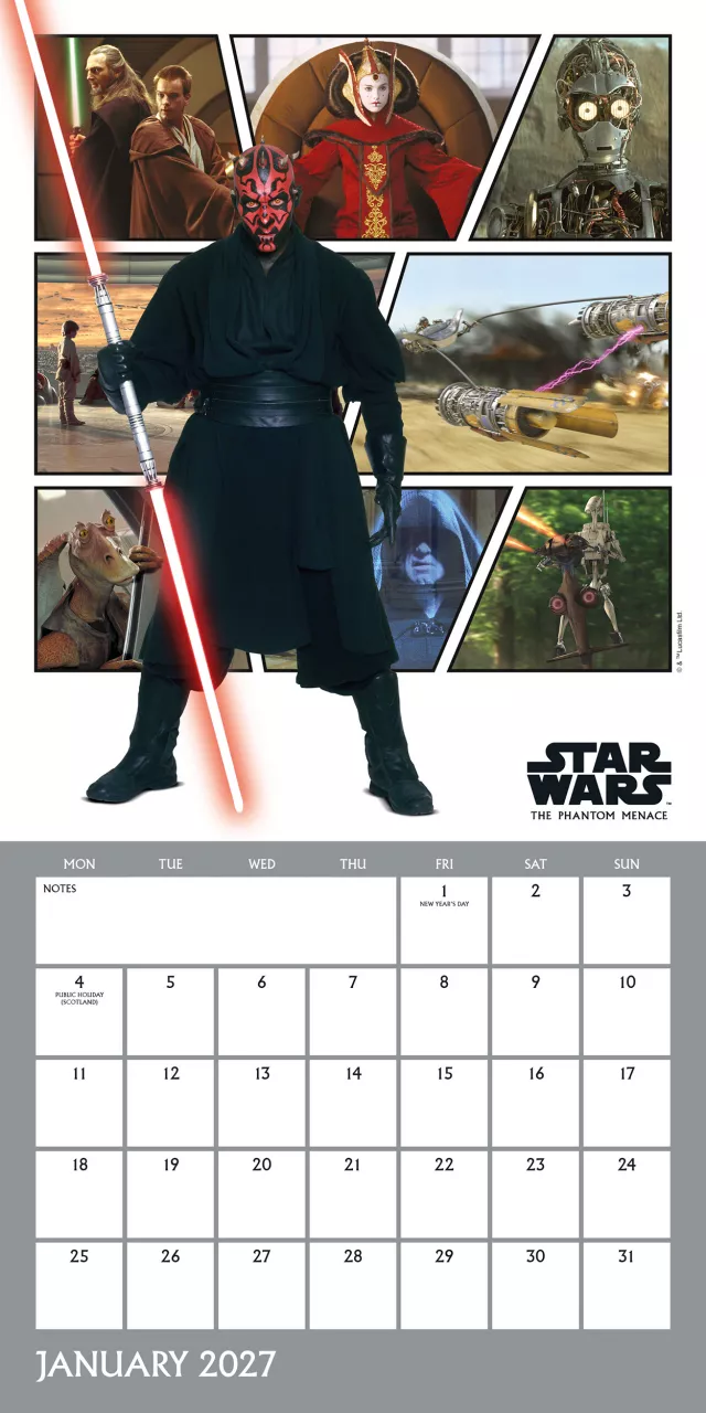 Kalender Star Wars Classic 2027