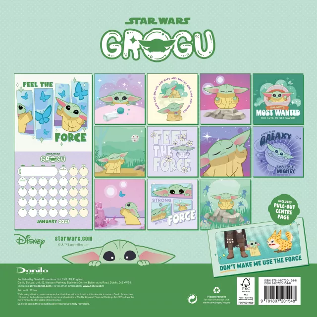 Kalender Star Wars: Grogu 2027 - The Mandalorian