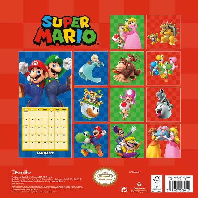 Kalender Super Mario 2027