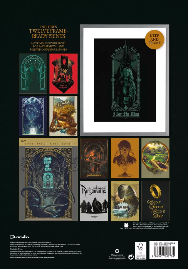 Kalender The Lord of the Rings Deluxe 2027 (A3)