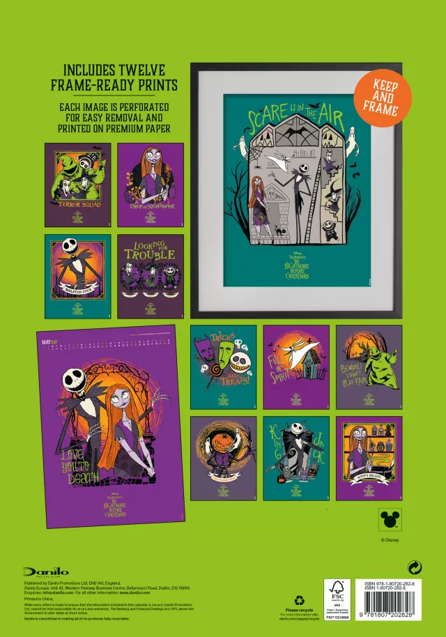 Kalender The Nightmare Before Christmas Deluxe 2027 (A3) - Tim Burton