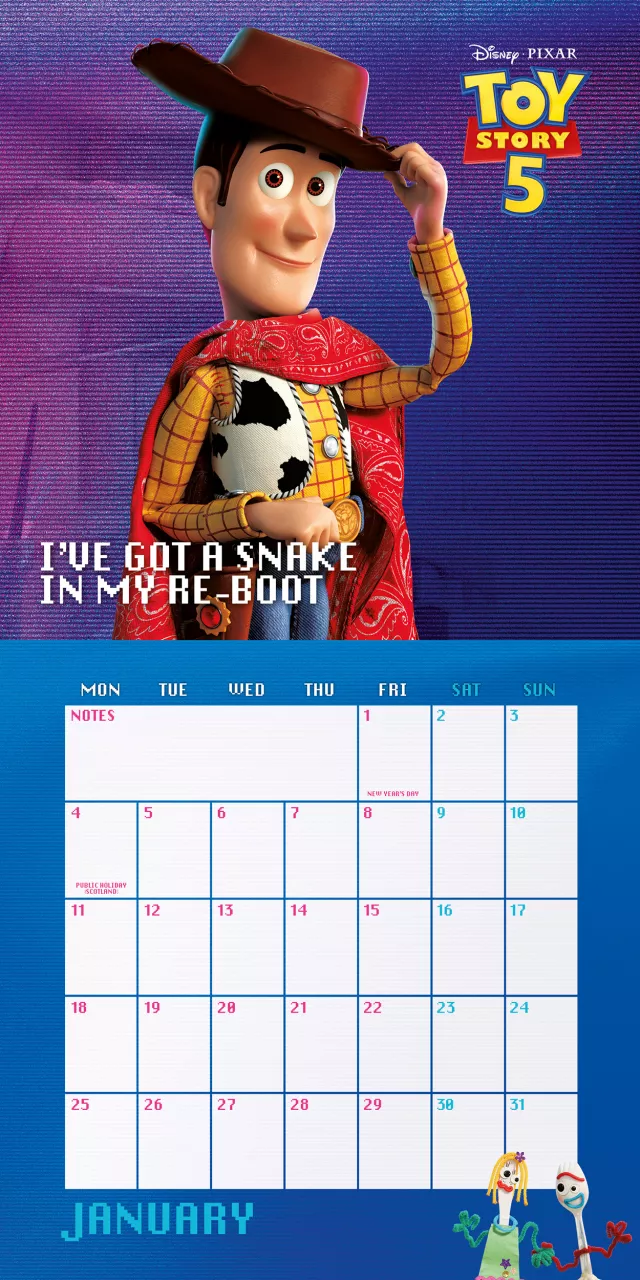 Kalender Toy Story 5 (2027)