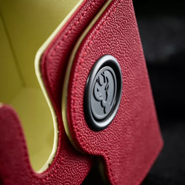 Kartenbox Dragon Shield - Lock System Dragon Box 100+ - Red & Lemon - Kartenboxen