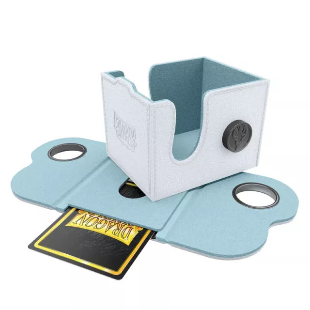 Kartenbox Dragon Shield - Lock System Dragon Box 100+ - White & Aqua - Kartenboxen
