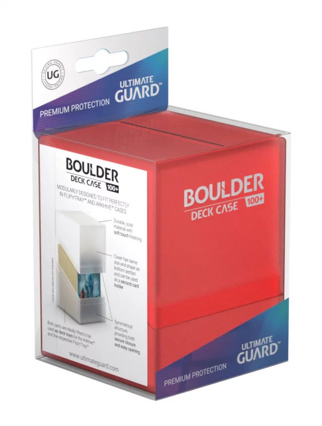 Kartenbox Ultimate Guard - Boulder Deck Case Standard Ruby (100+) - TCG Sammelkartenspiel