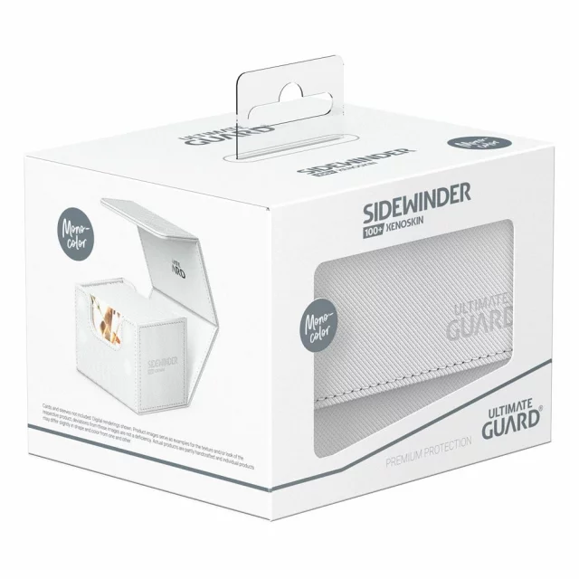 Kartenbox Ultimate Guard - Sidewinder 100+ XenoSkin Monocolor White - Kartenboxen