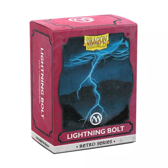 Schutzhüllen für Karten Dragon Shield - Brushed Art Retro Series Lightning Bolt (100 Stk) - Magic The Gathering