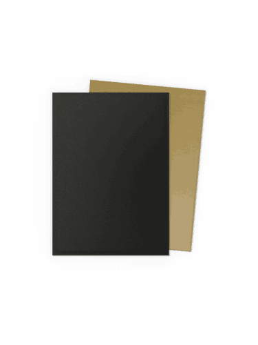 Schutzhüllen für Karten Dragon Shield - Matte Dual Sleeves Black & Gold (100 Stk.)