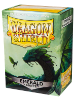 Schutzverpackung für Karten Dragon Shield - Standard Sleeves Matte Emerald (100 stk)