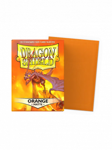 Kartenhüllen Dragon Shield - Standard Sleeves Matte Orange (100 Stk.)