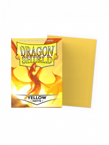 Kartenhüllen Dragon Shield - Standard Sleeves Matte Yellow (100 Stck)