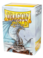 Schutzverpackung für Karten Dragon Shield - Standard Sleeves Matte Silver (100 stk)