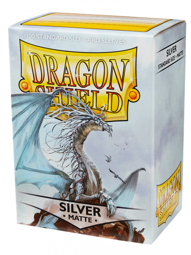 Schutzverpackung für Karten Dragon Shield - Standard Sleeves Matte Silver (100 stk)