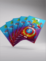 Schutzhüllen für Karten Gamegenic - Marvel Super Heroes - Premium Double Sleeving Captian America, Team Leader (105 Stk.)