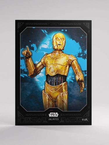 Schutzhüllen für Karten Gamegenic - Star Wars: Unlimited: Premium Art Sleeves C-3PO (60 ks)