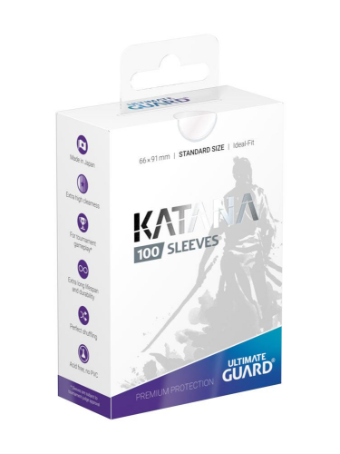 Kartenhüllen Ultimate Guard - Katana Sleeves Standard Size Transparent (100 Stück)