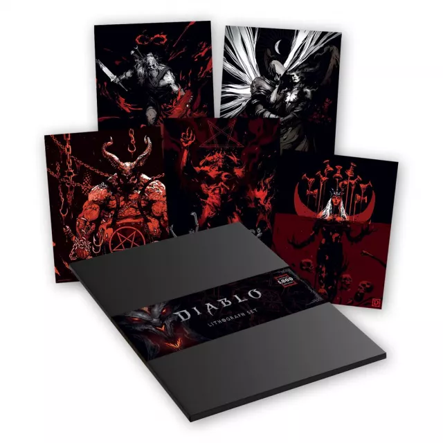 Lithografie Diablo - Premium Art Set (5 Stk) - Poster