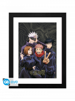 Gerahmtes Poster Jujutsu Kaisen - Team Picture