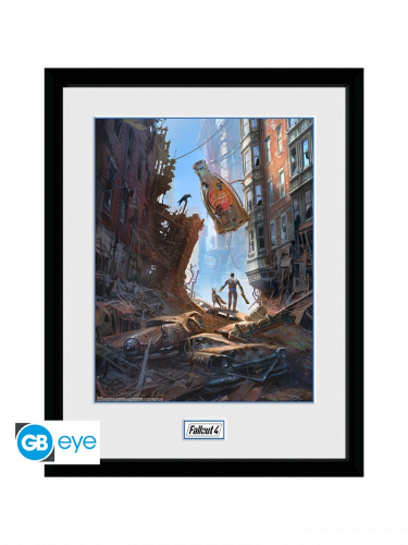 Gerahmtes Poster Fallout - Street Scene