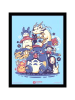 Gerahmtes Poster Ghibli - Creatures, Spirits And Friends (Mein Nachbar Totoro)