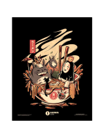 Gerahmtes Poster Ghibli - Ramen Pool Party (Mein Nachbar Totoro)