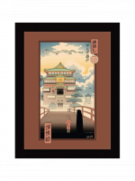 Gerahmtes Poster Ghibli - Ukiyoe Spirits