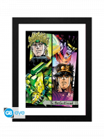 Gerahmtes Poster Jojo's Bizarre Adventure - Dio & Jotaro