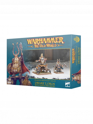 Warhammer The Old World - Dwarfen Mountain Holds - Dwarf Lords with Shieldbearers (2 Figuren)