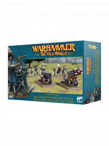 Warhammer The Old World - Empire of Man - Helblaster Volley Gun & Helstorm Rocket Battery (8 Figuren)