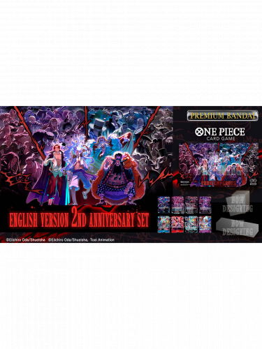 Kartenspiel One Piece TCG - 2nd Anniversary Set (Karten, Spielmatte, Box) (ENGLISCHE VERSION)