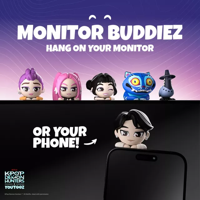 Monitorfigur KPop Demon Hunters - Derpy & Sussie Monitor Buddiez (Youtooz KPop Demon Hunters)