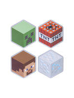 Untersetzer Minecraft - Metal Coasters (4 Stck)