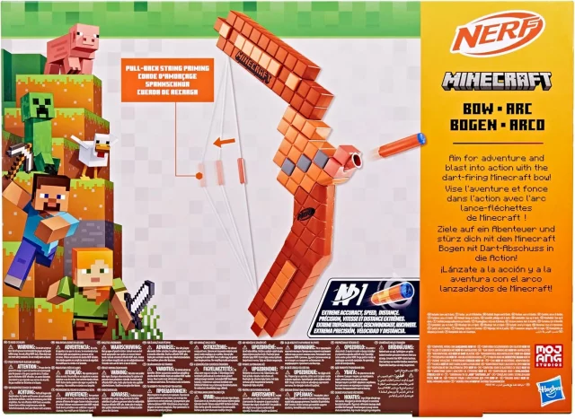 Replik der Waffe aus Minecraft - Minecraft Bow (NERF) - Spielzeuge