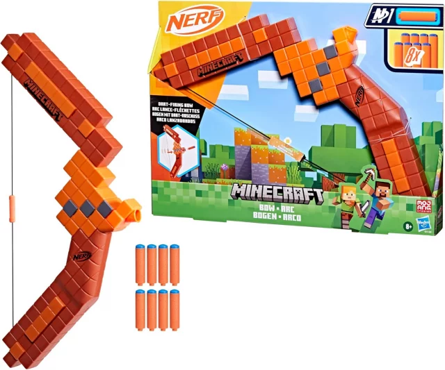 Replik der Waffe aus Minecraft - Minecraft Bow (NERF) - Spielzeuge
